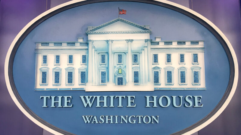 A White House Sign