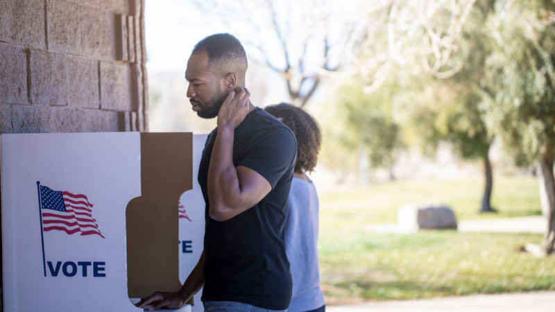 People of color voting