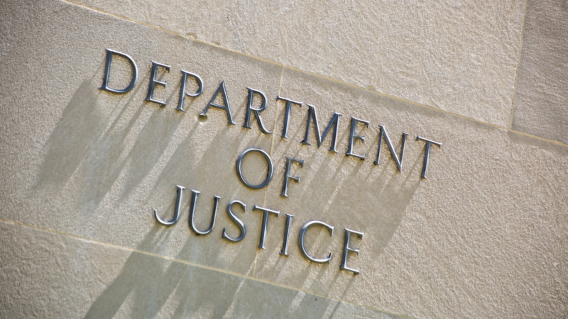 Department of Justice Sign
